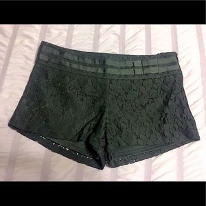 Wet seal black lace shorts